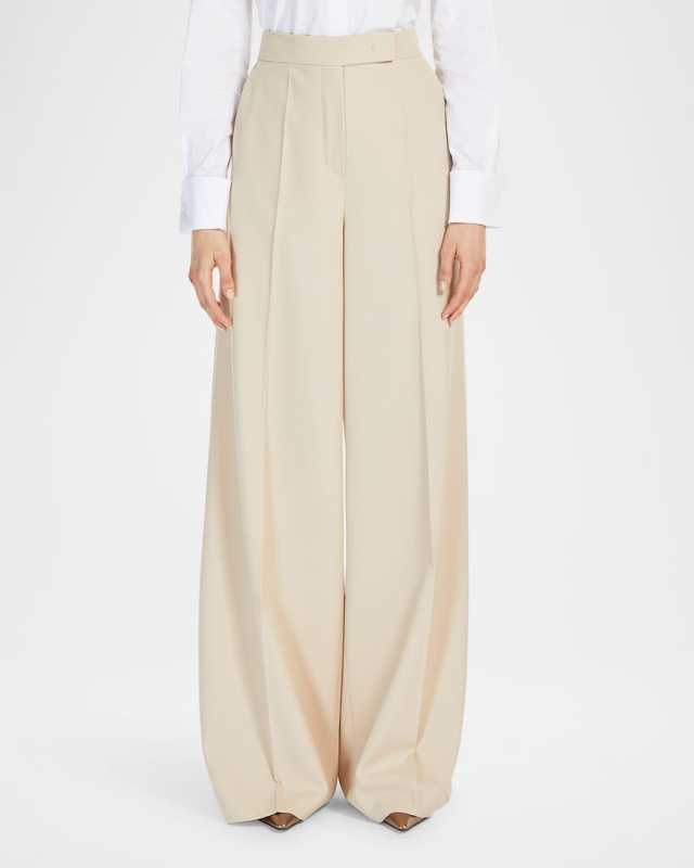 Ninfa Wool Wide-Leg Pants